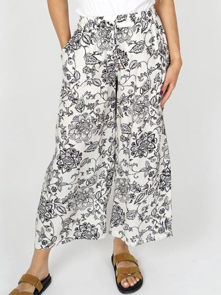 Vid byxa med dragsko svart/vit från M.X.O