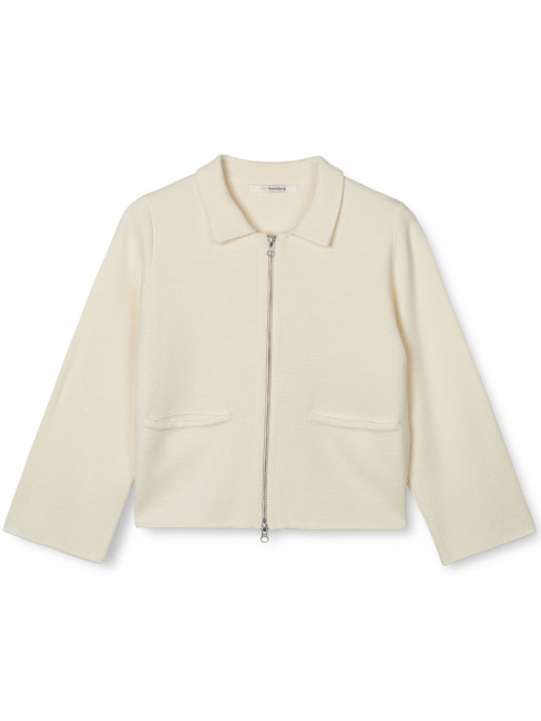 Finstickad kofta Giselle gräddvit från SibinLinnebjerg