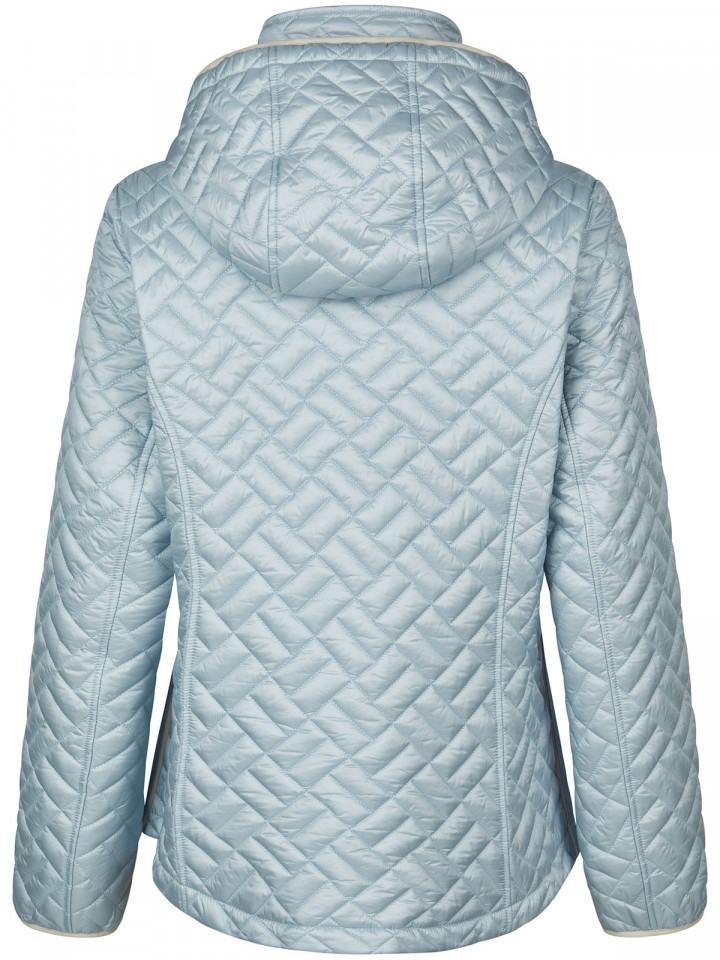 Täckjacka med avtagbar huva duvblå...