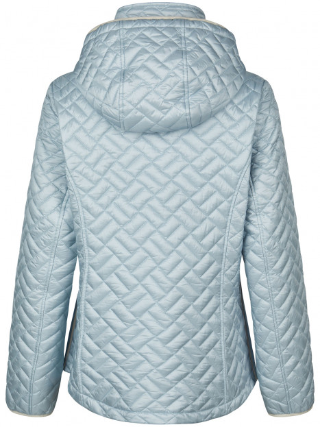 Täckjacka med avtagbar huva duvblå från Barbara Lebek