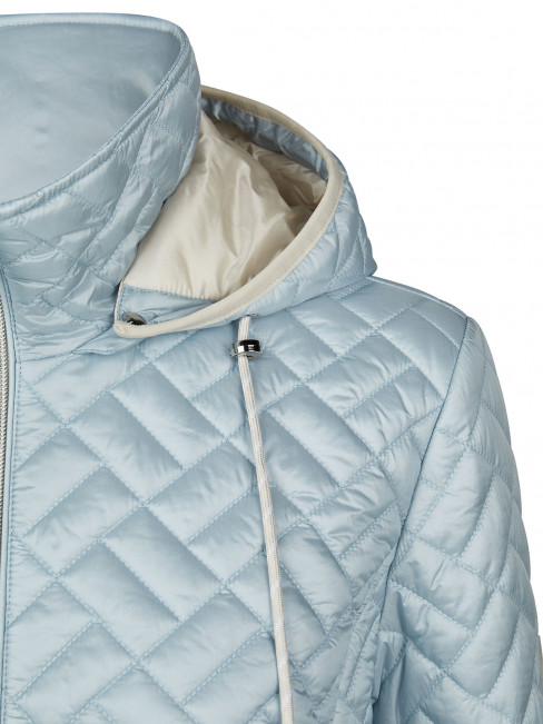 Täckjacka med avtagbar huva duvblå från Barbara Lebek 2