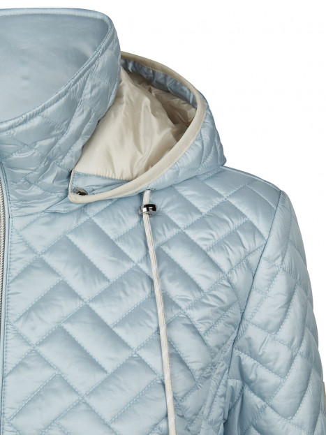 Täckjacka med avtagbar huva duvblå från Barbara Lebek