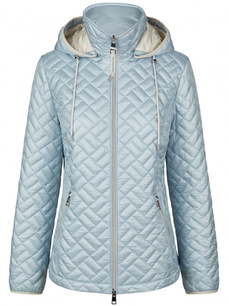 Täckjacka med avtagbar huva duvblå från Barbara Lebek