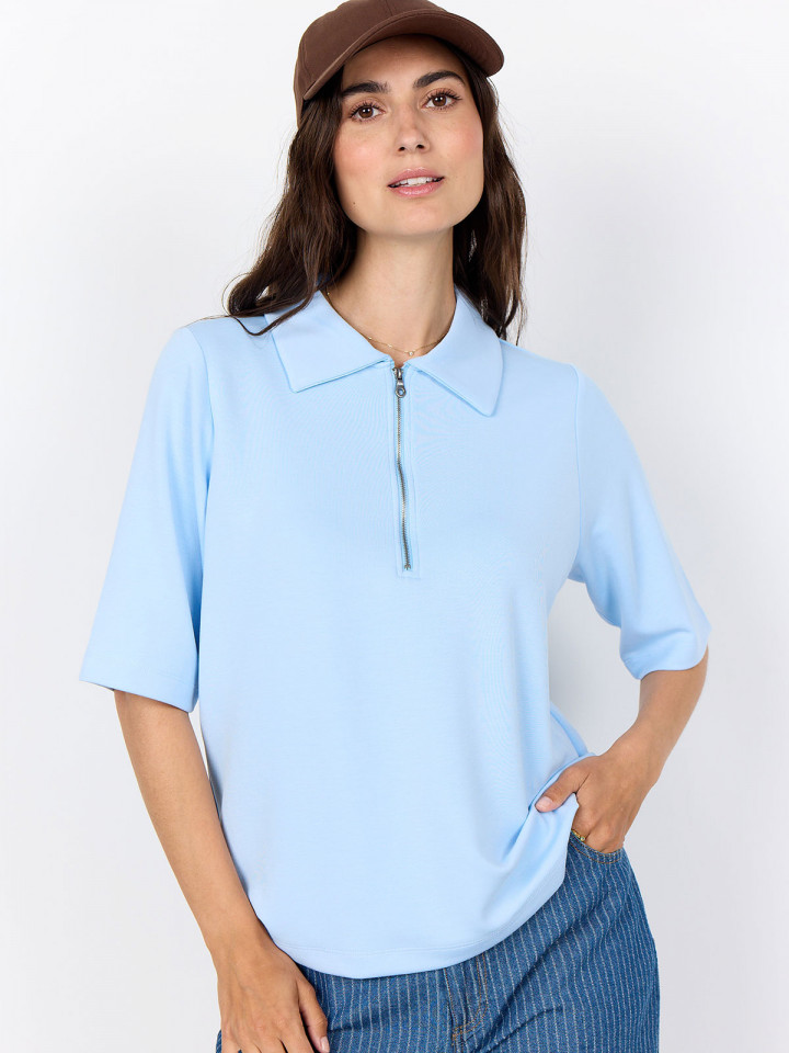 Trikåtopp Banu ljusblå från SoyaConcept