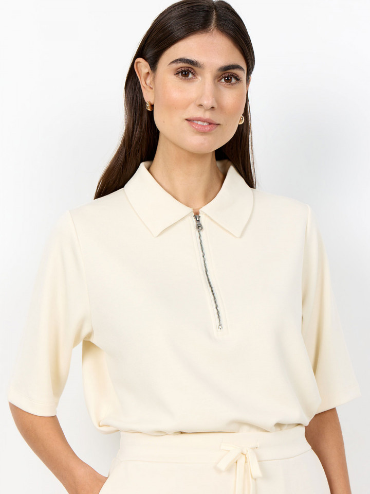 Trikåtopp Banu offwhite från SoyaConcept