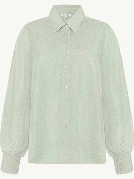 Viskosblus mintgrön prick Rhona från Claire