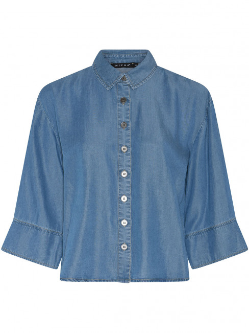 Blus denimblå från Micha