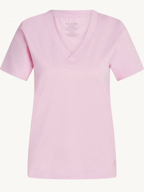 Trikåtopp Aurora i ekologisk bomull syrenrosa från Claire