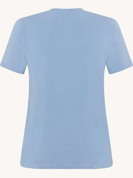 Trikåtopp Aurora i ekologisk bomull himmelsblå från Claire