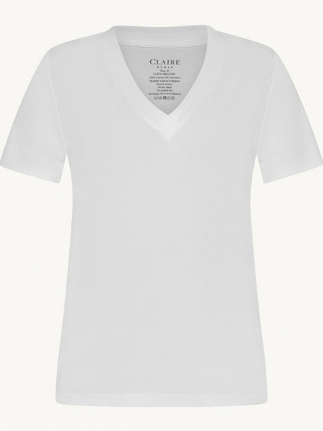 Trikåtopp Aurora i ekologisk bomull vit från Claire