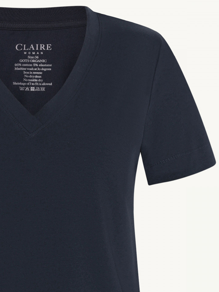 Trikåtopp Aurora i ekologisk bomull...