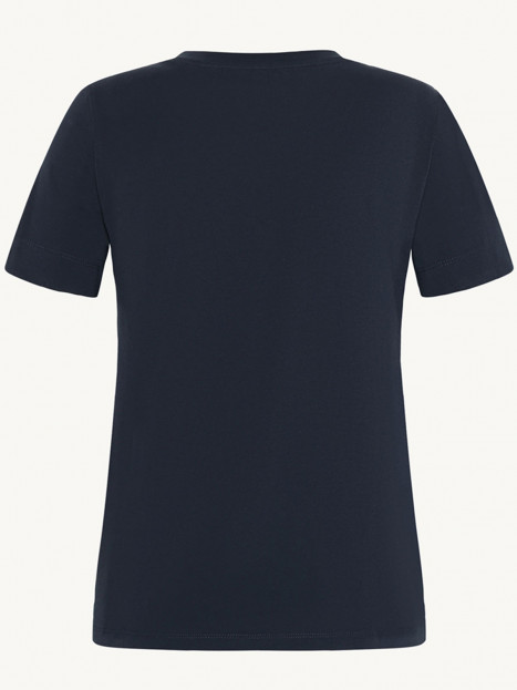 Trikåtopp Aurora i ekologisk bomull marin från Claire