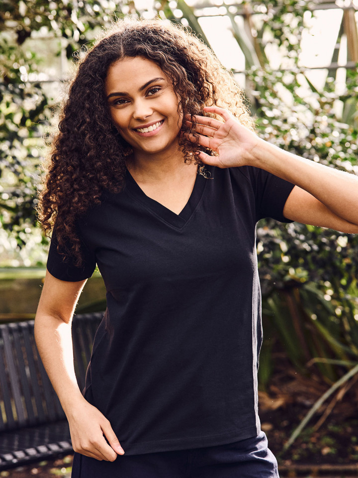 Trikåtopp Aurora i ekologisk bomull...