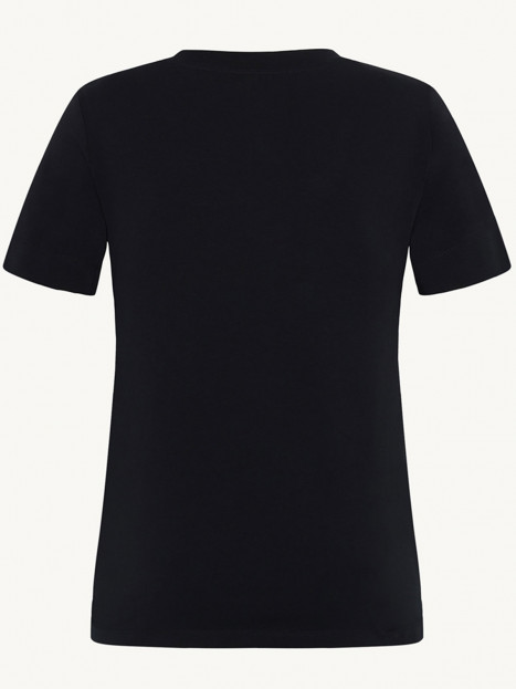 Trikåtopp Aurora i ekologisk bomull svart från Claire