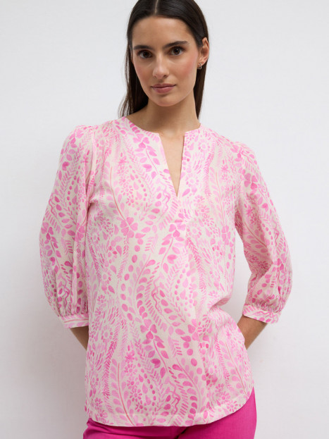 Bomullsblus Vinuesa rosa från Bariloche