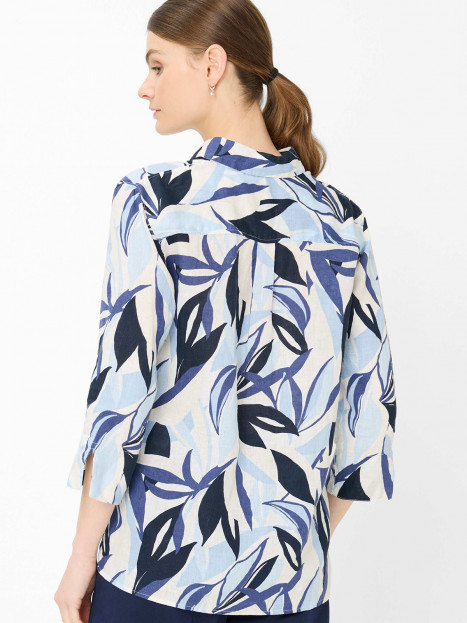 Linneblus Vicki Blå mönster från Brax