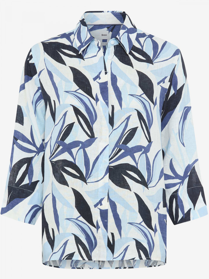 Linneblus Vicki Blå mönster från Brax