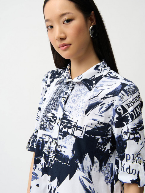 Klänning vit marin från Joseph Ribkoff 2