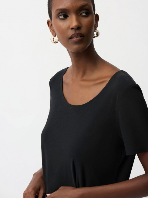 Trikåtopp svart från Joseph Ribkoff
