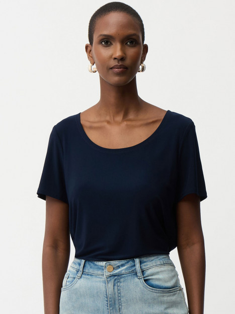 Trikåtopp marin från Joseph Ribkoff