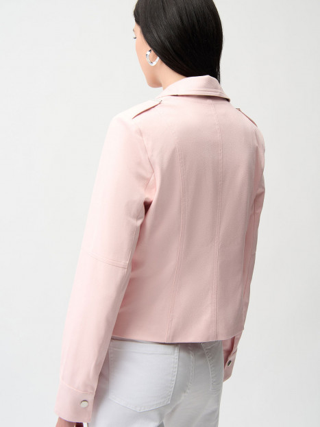 Jacka i skinnimitation puderrosa från Joseph Ribkoff