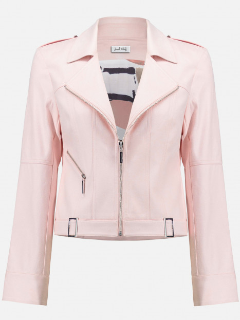 Jacka i skinnimitation puderrosa från Joseph Ribkoff