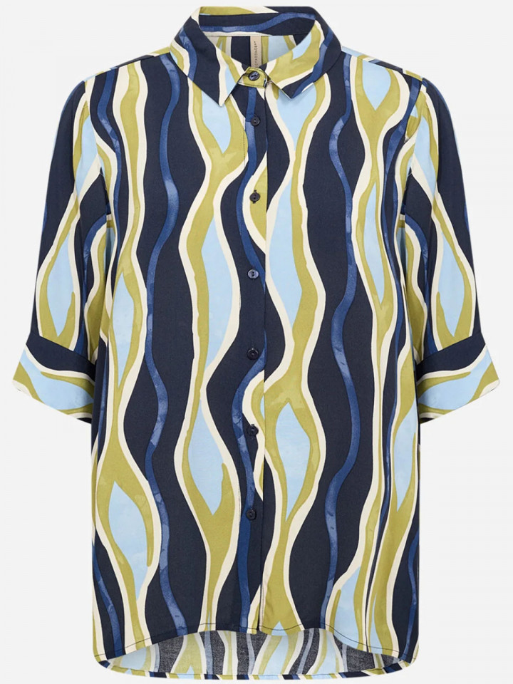 Viskosblus Cammi blå från SoyaConcept