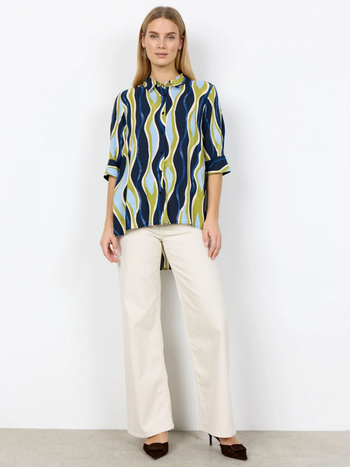 Viskosblus Cammi blå från SoyaConcept