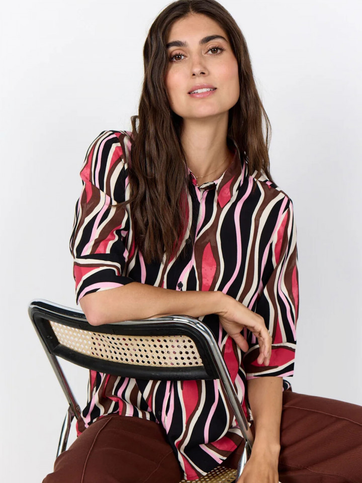 Viskosblus Cammi rosa från SoyaConcept