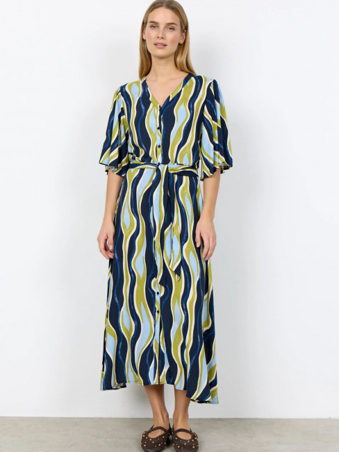 Viskosklänning Cammi blå från SoyaConcept