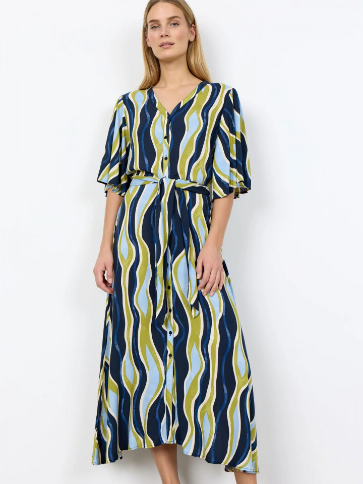 Viskosklänning Cammi blå från...