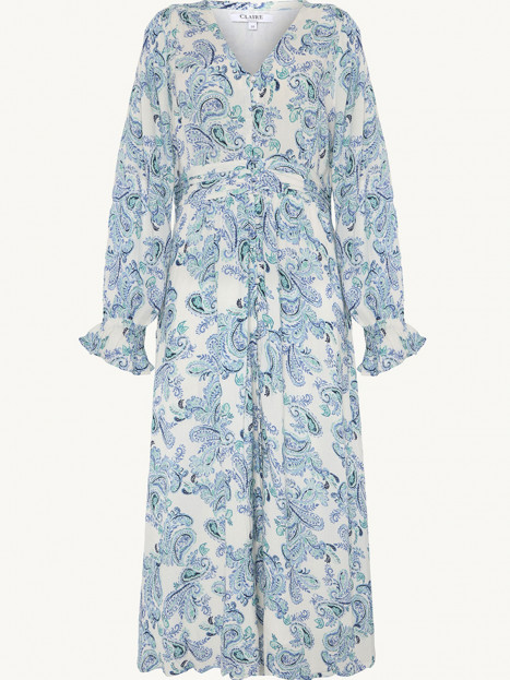 Creppad viskosklänning Dalinda ljusblå från Claire