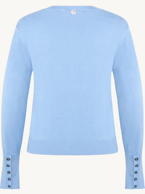 Finstickad kofta Camilla ljusblå från Claire