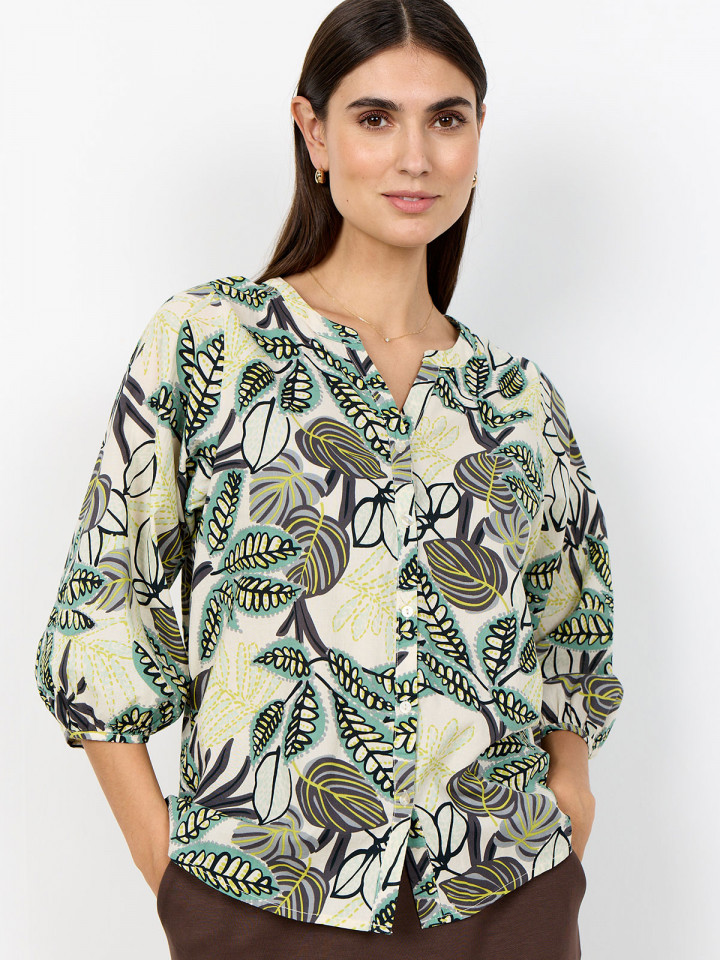 Blus grön paisley från SoyaConcept