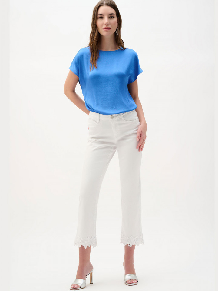 Satintopp himmelsblå från Joseph Ribkoff