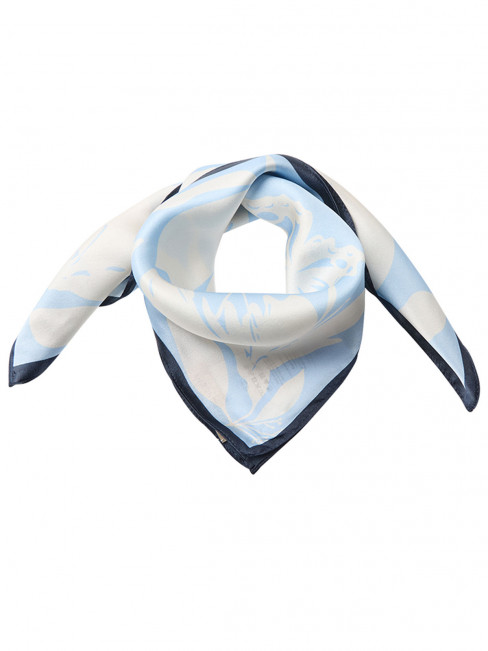 Sidenscarf Carren blå från SoyaConcept