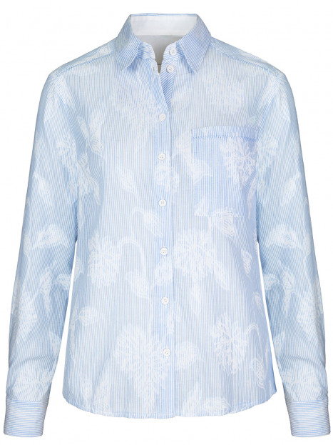 Blus ljusblå rand med applikationer från Bianca