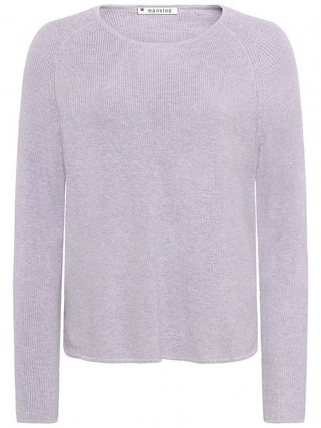 Stickad tröja Nectarine lavendel från Mansted