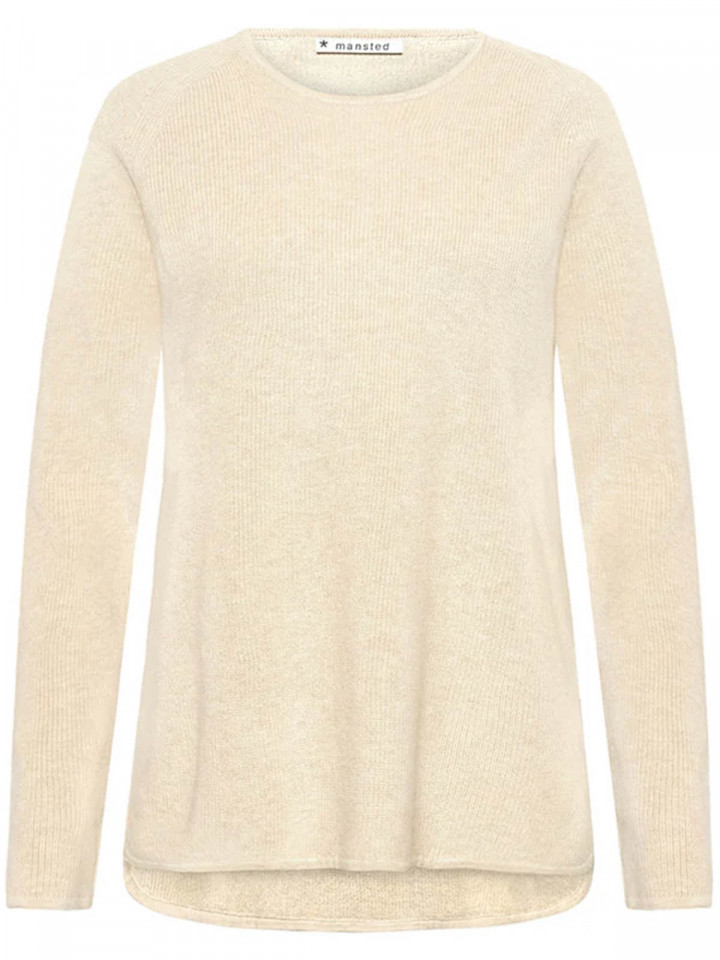 Stickad tröja Nectarine Sand från...