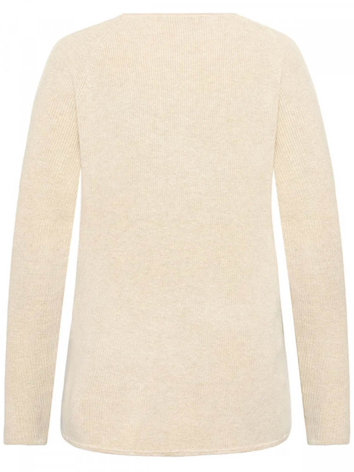 Stickad tröja Nectarine Sand från...