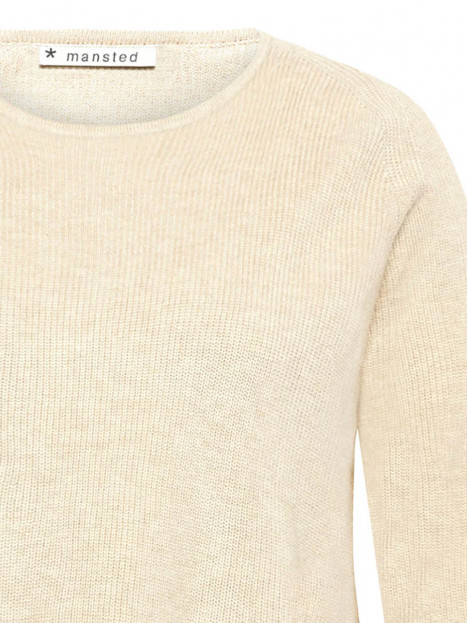 Stickad tröja Nectarine Sand från Mansted