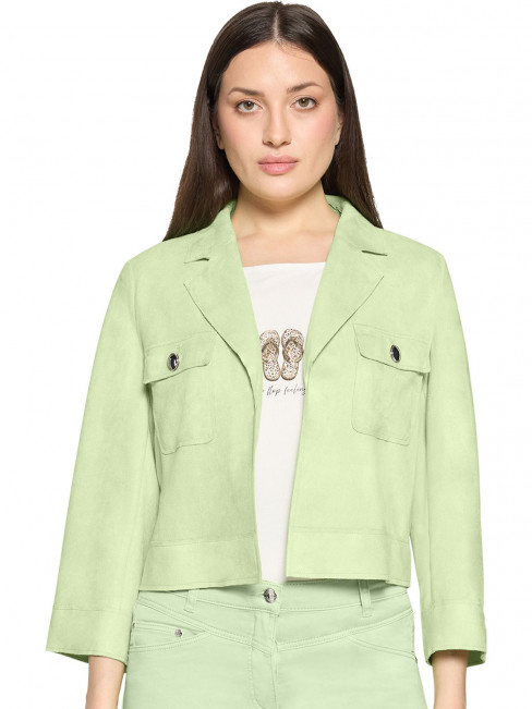 Jacka Mockaimitation pistagegrön Betty Barclay