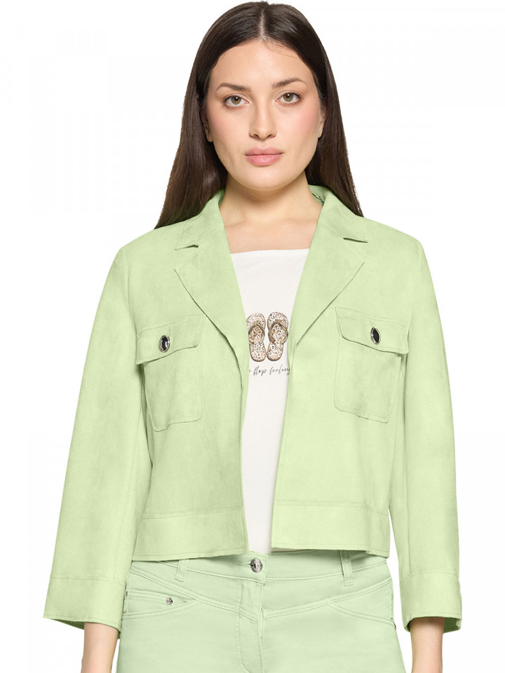 Jacka Mockaimitation pistagegrön Betty Barclay