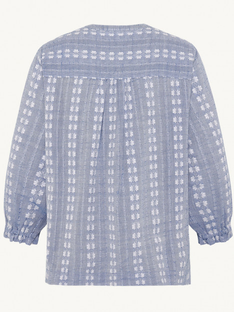 Bomullsblus Safira blå från Claire