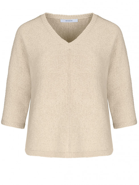 Stickad tröja Olinde Sand från Bianca 2