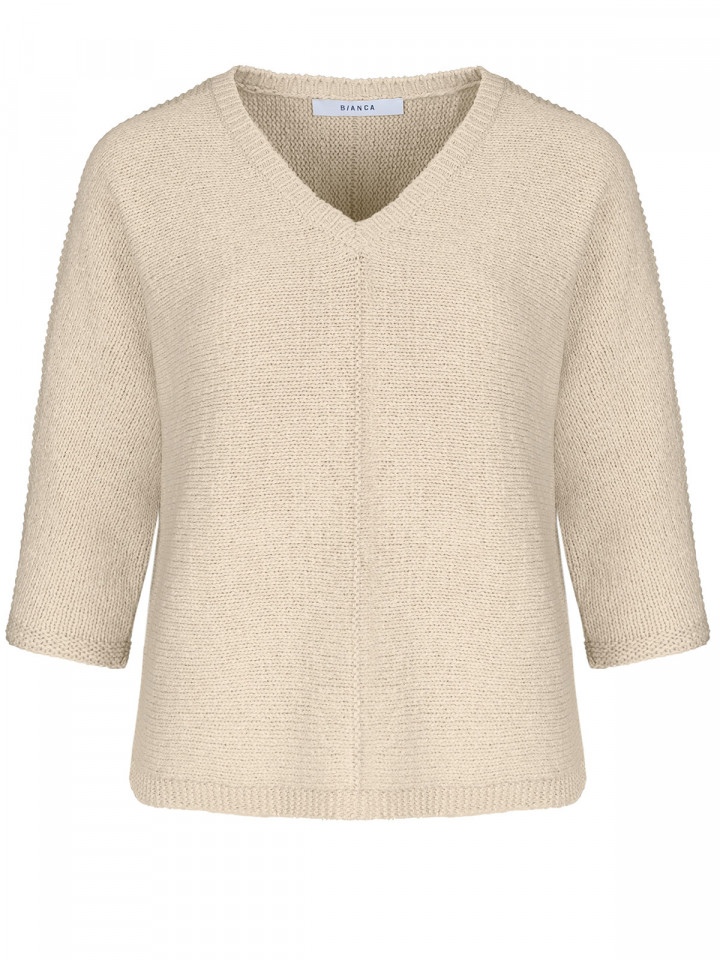 Stickad tröja Olinde Sand från Bianca