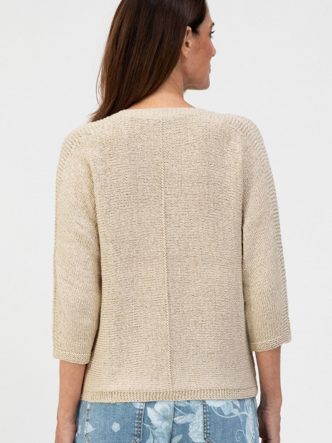 Stickad tröja Olinde Sand från Bianca