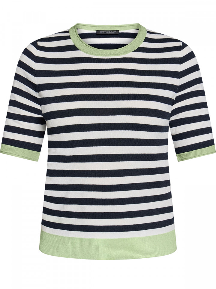 Finstickad topp randig från Betty...