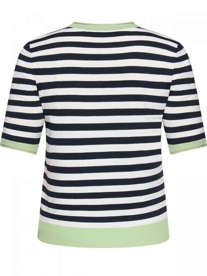 Finstickad topp randig från Betty...