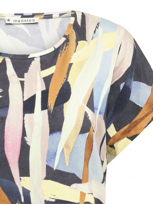 Trikåtopp Priya grå/multi från Mansted 2